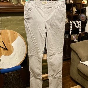 St John’s Bay classic fit straight leg corduroy jeans in dove gray